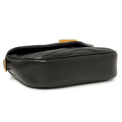 Exclusive Louis Vuttion Black Calfskin New Wave Multi Pochette — Top View