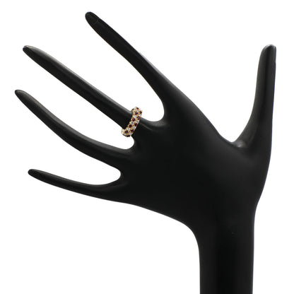 Exclusive 14K Yellow Gold Ruby Diamond Ring — 4 — Back View