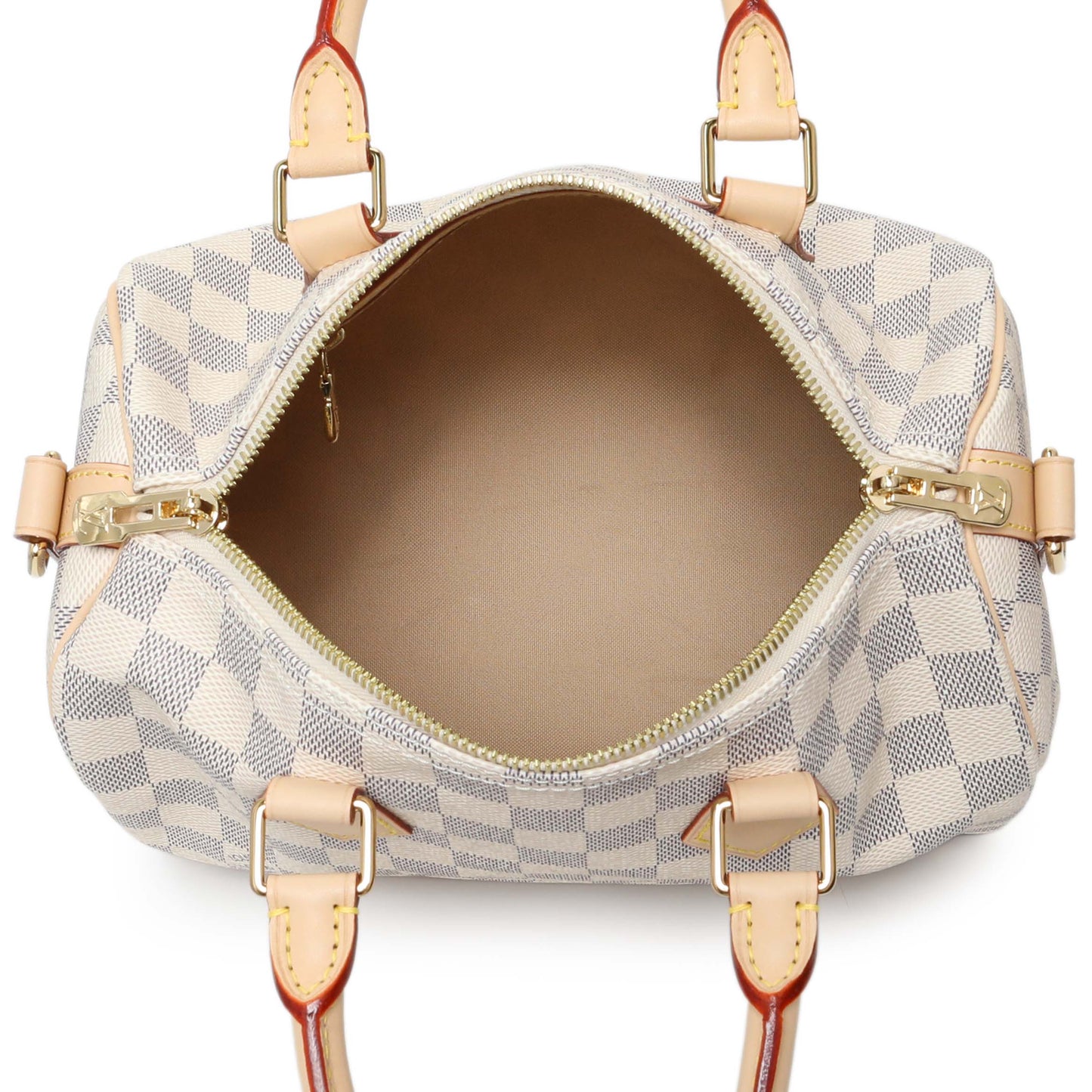 Exclusive Louis Vuitton Damier Azur Speedy Bandouliere 25 — Top View