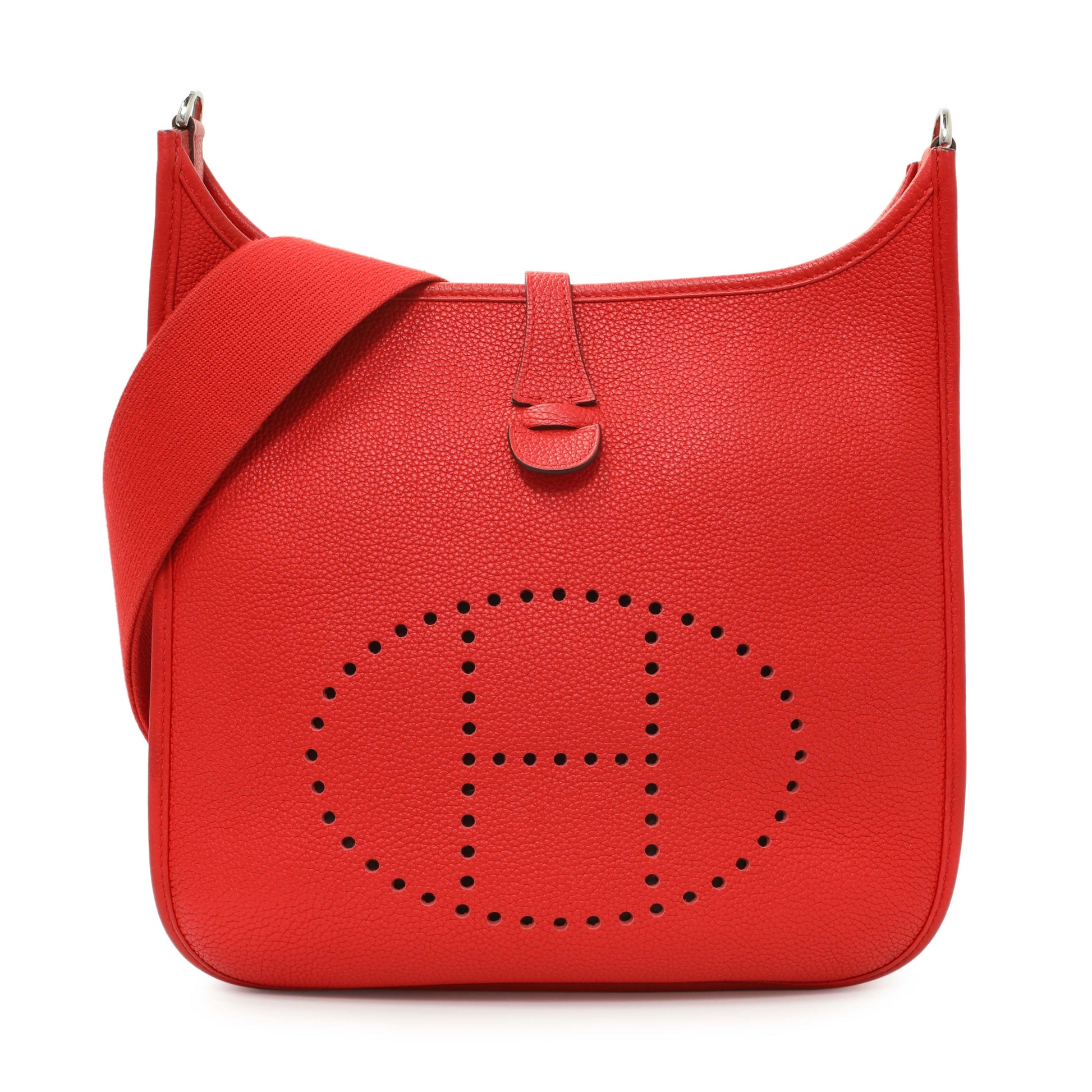Exclusive Hermes Rouge de Coeur Clemence Evelyne III PM — Front View