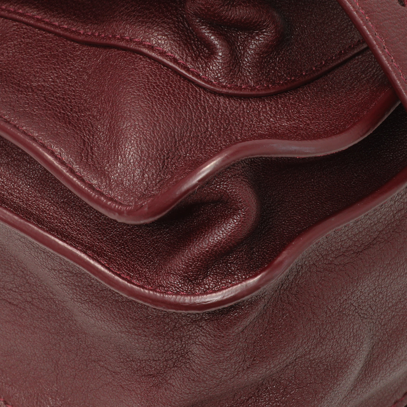 Exclusive Proenza Schouler Burgundy Lambskin Medium PS1 Satchel — Top View