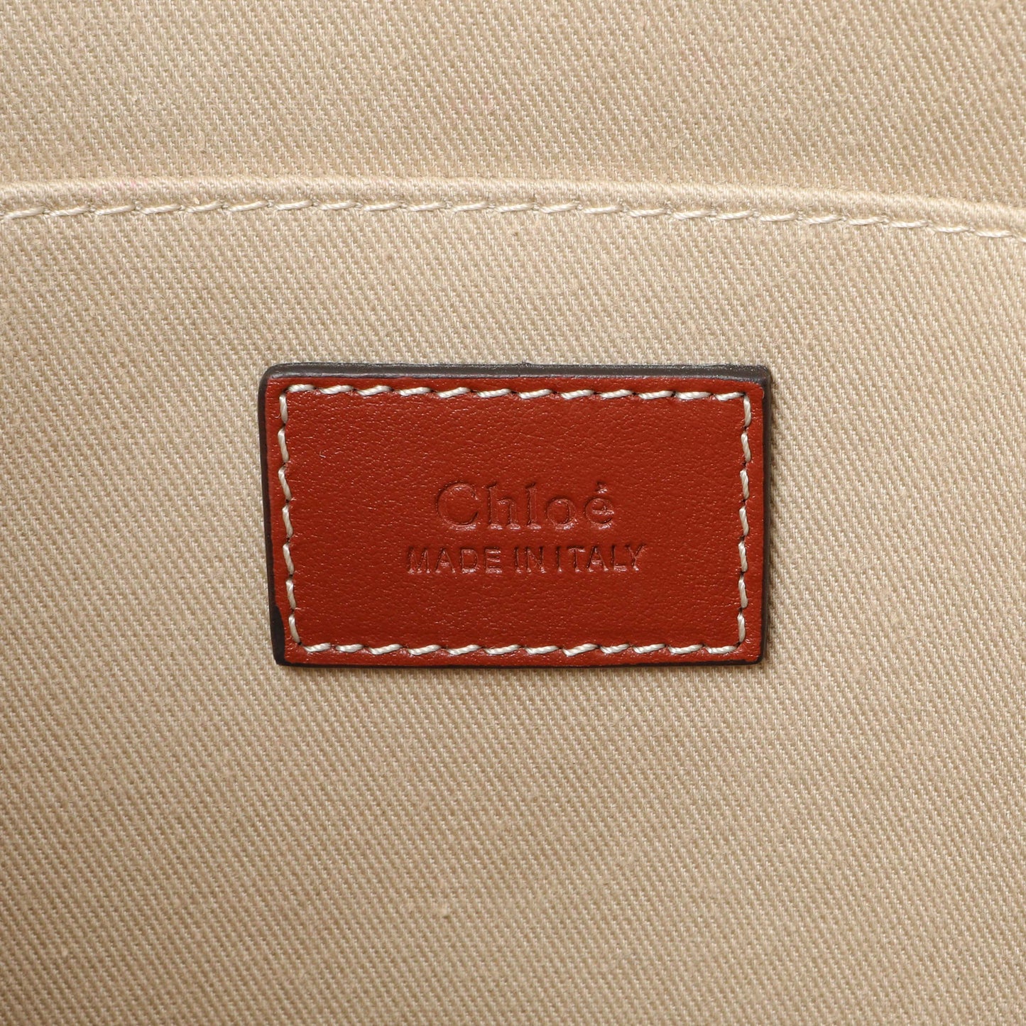 Exclusive Chloe Linen Calfskin Medium Woody Ribbon Tote — Alternate View 9
