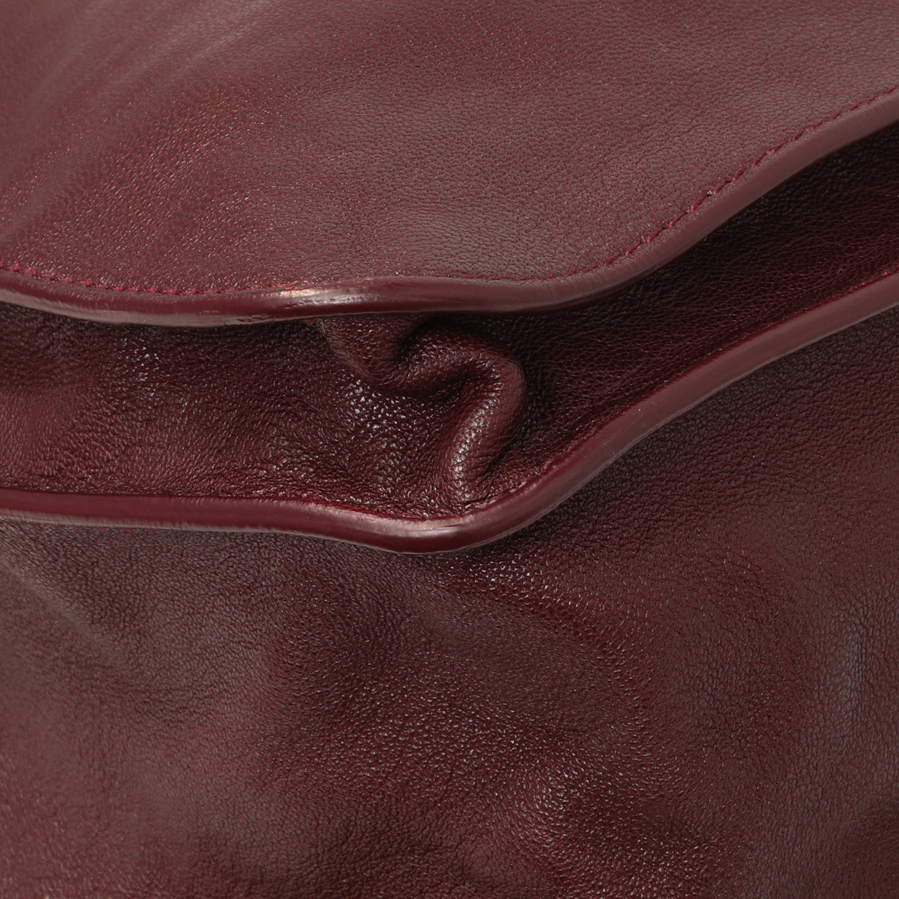Exclusive Proenza Schouler Burgundy Lambskin Medium PS1 Satchel — Lifestyle View