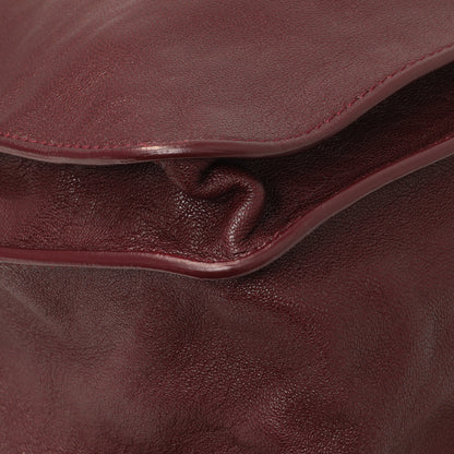 Exclusive Proenza Schouler Burgundy Lambskin Medium PS1 Satchel — Lifestyle View