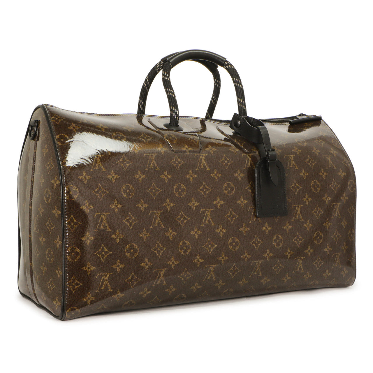 Exclusive Louis Vuitton Monogram Glaze Keepall Bandouliere 50 — Side View