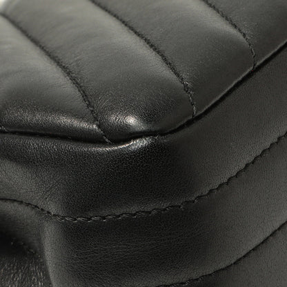 Exclusive Chanel Black Chevron Quilted Calfskin Mini Statement Flap — Lifestyle View