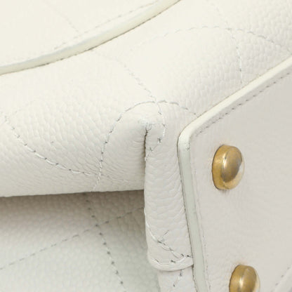 Exclusive Chanel White Quilted Caviar Chic Affinity Flap — Lifestyle View