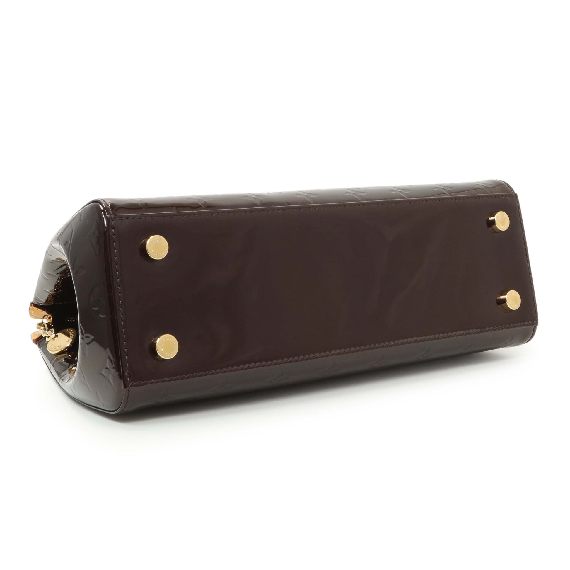 Exclusive Louis Vuitton Amarante Vernis Brea MM — Back View