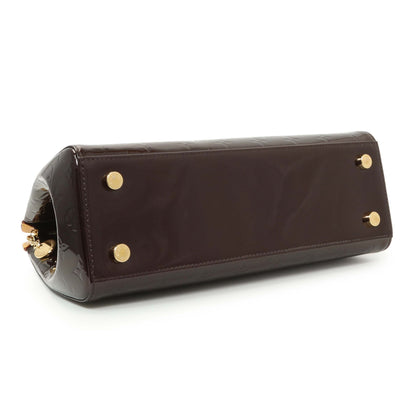 Exclusive Louis Vuitton Amarante Vernis Brea MM — Back View
