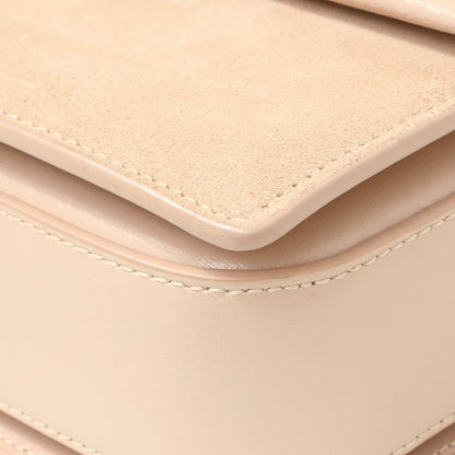 Exclusive Saint Laurent Marble Pink Smooth Calfskin Suede Medium Bellechasse Bag — Lifestyle View