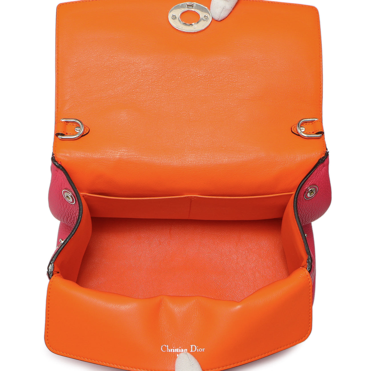 Exclusive Christian Dior Pink Bullcalf Small Be Dior Flap — Alternate View 8