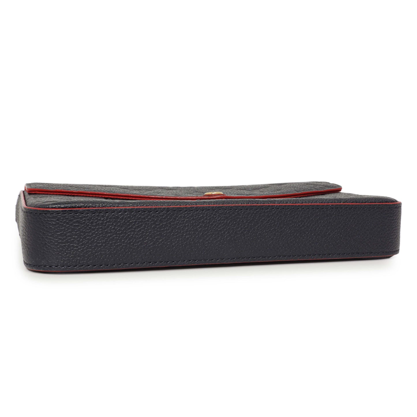 Exclusive Louis Vuitton Marine Rouge Empreinte Pochette Felicie Chain Wallet — Top View