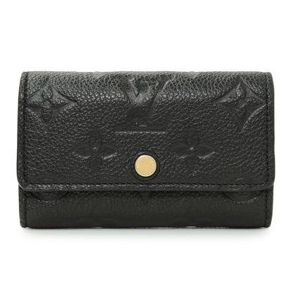 Exclusive Louis Vuitton Black Empreinte Multicles 6 Key Holder — Front View