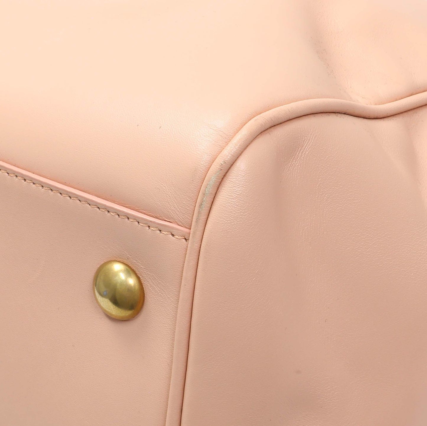 Exclusive Saint Laurent Peach Calfskin Classic Baby Duffle — Alternate View 7