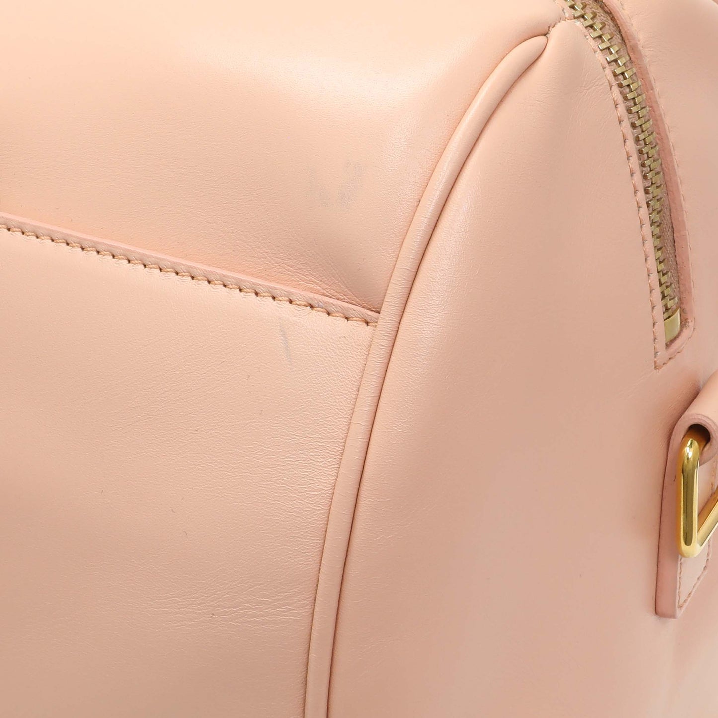 Exclusive Saint Laurent Peach Calfskin Classic Baby Duffle — Alternate View 11