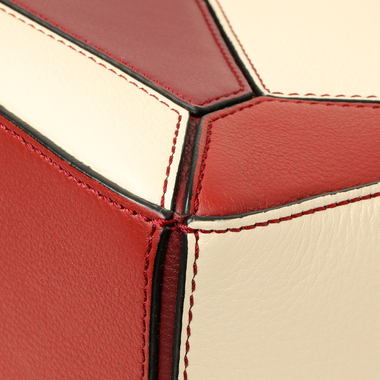 Exclusive Loewe Burgundy Calfskin Small Puzzle Bag — Alternate View 7