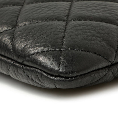 Exclusive Grained Black Quilted Calfskin Archi Chic Cosmetic Case — Detail View
