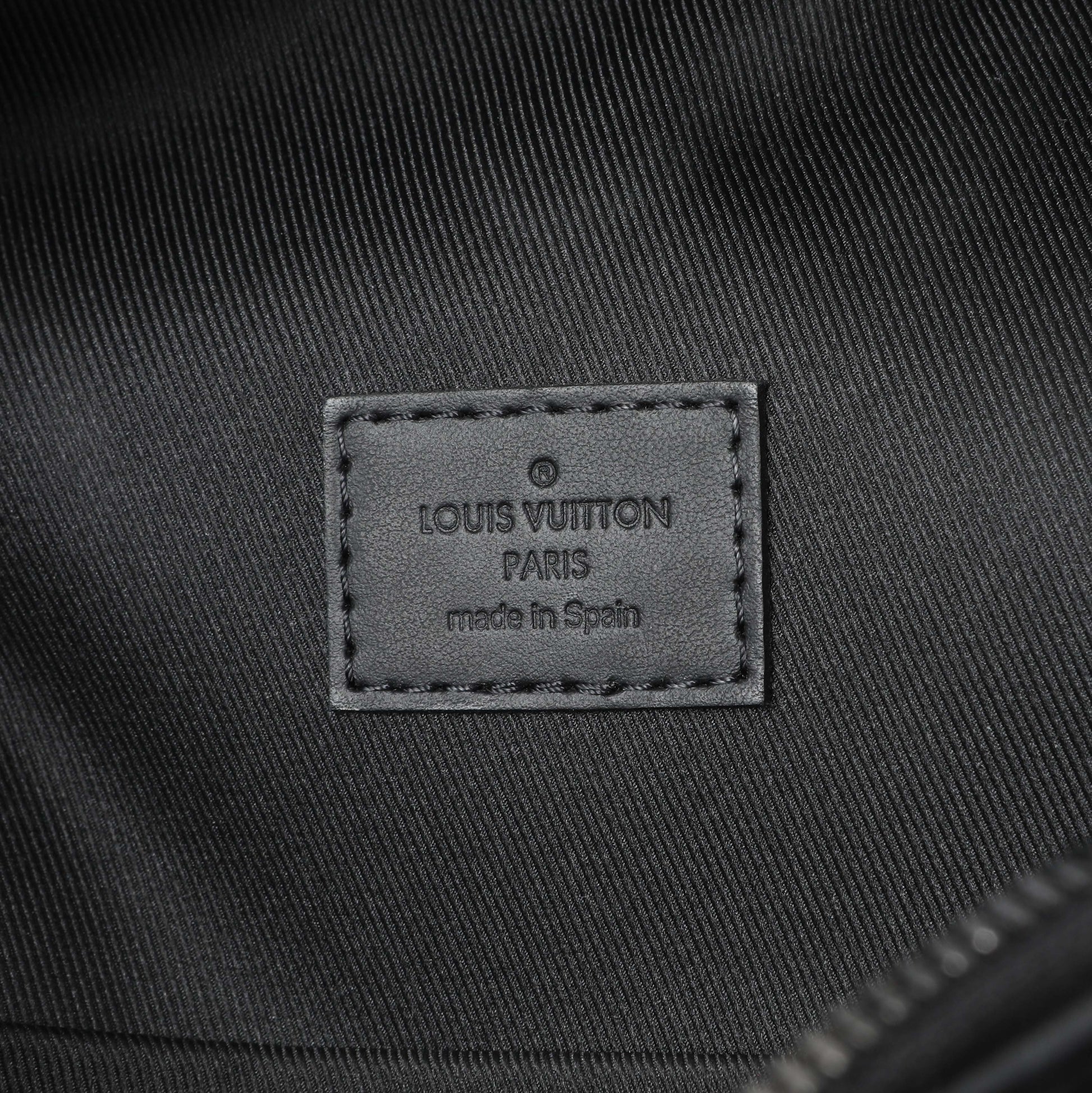 Exclusive Louis Vuitton Black Grained Calfskin Aerogram Takeoff Backpack — Alternate View 9