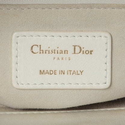 Exclusive Christian Dior White Lambskin Cannage Large Lady Dior — Alternate View 13