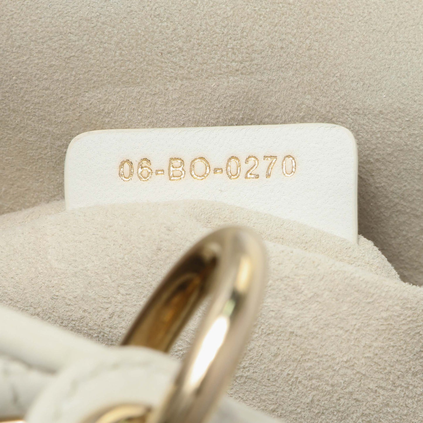 Exclusive Christian Dior White Lambskin Cannage Large Lady Dior — Alternate View 14