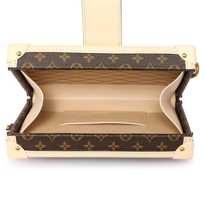 Exclusive Louis Vuitton Creme Monogram Petite Malle — Top View