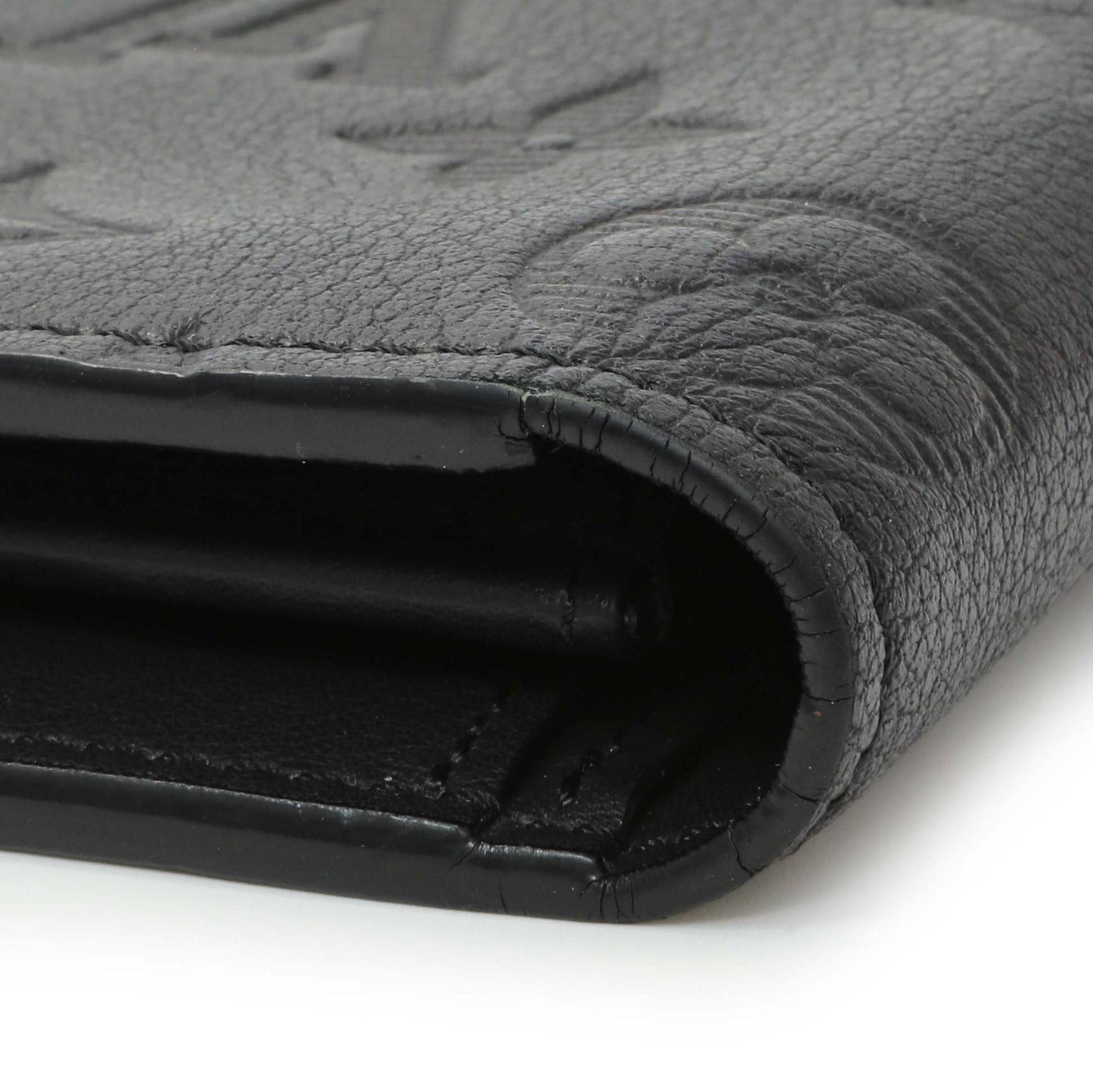 Exclusive Louis Vuitton Black Monogram Shadow Brazza Wallet — Lifestyle View