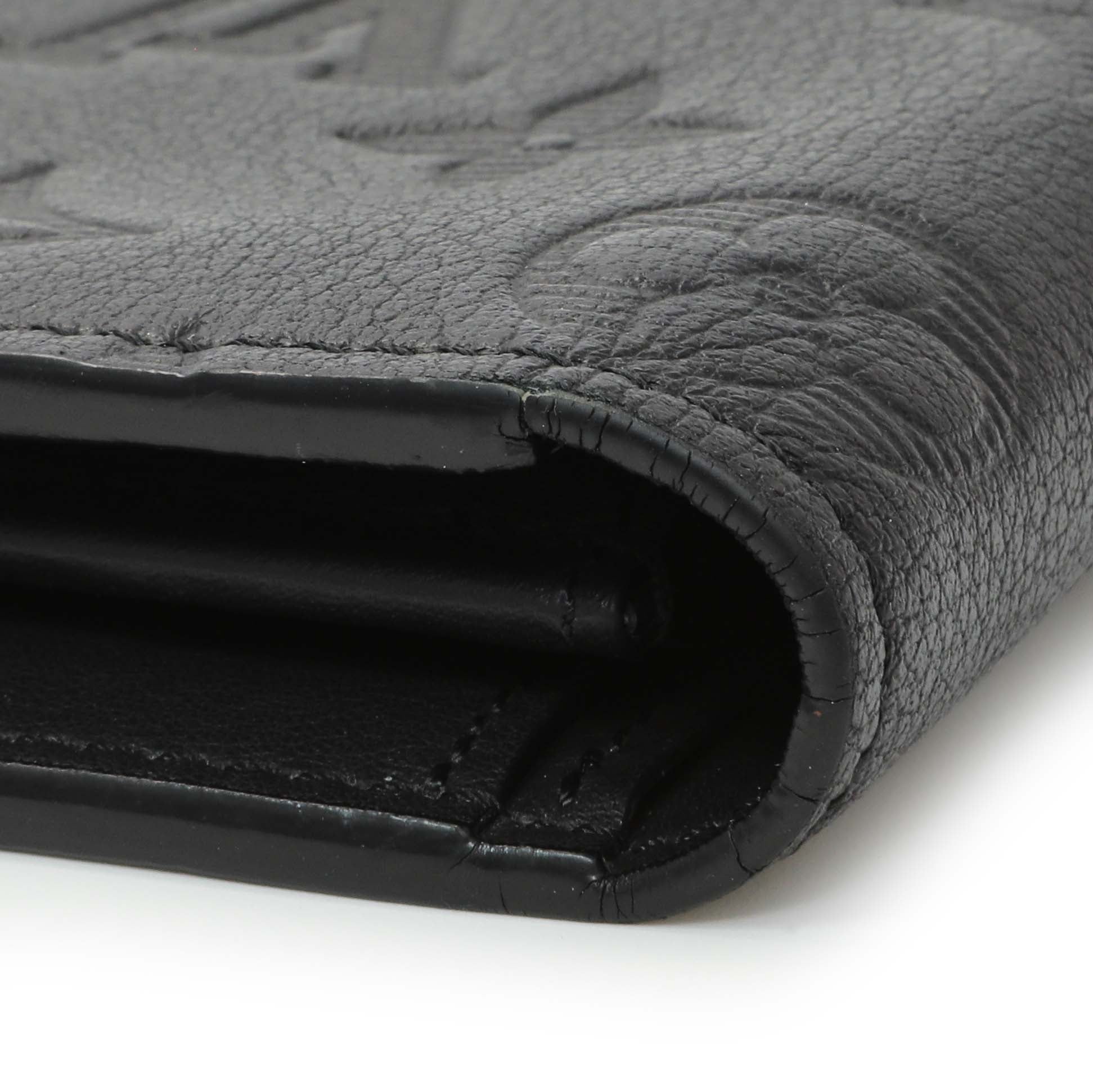Exclusive Louis Vuitton Black Monogram Shadow Brazza Wallet — Lifestyle View