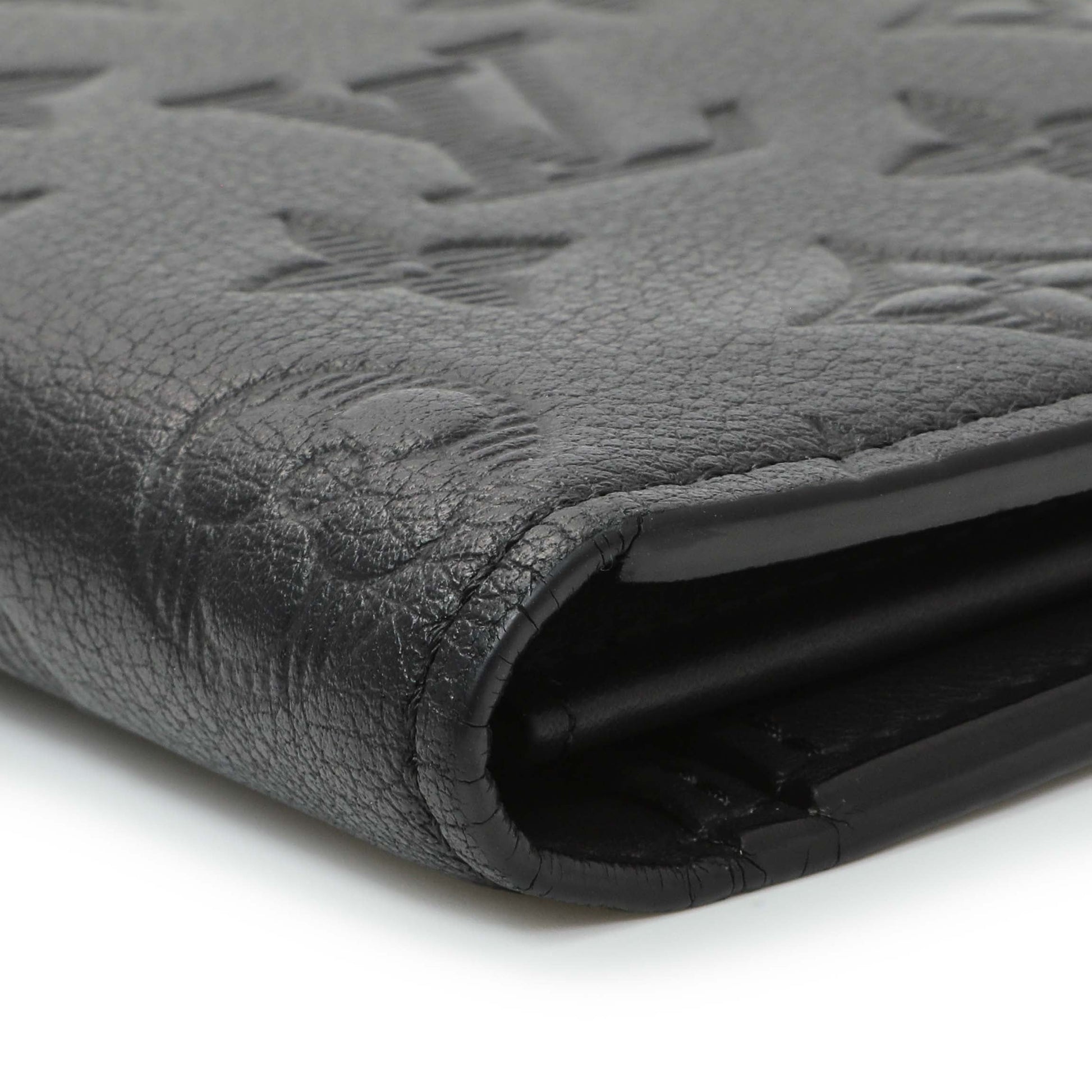 Exclusive Louis Vuitton Black Monogram Shadow Brazza Wallet — Alternate View 7