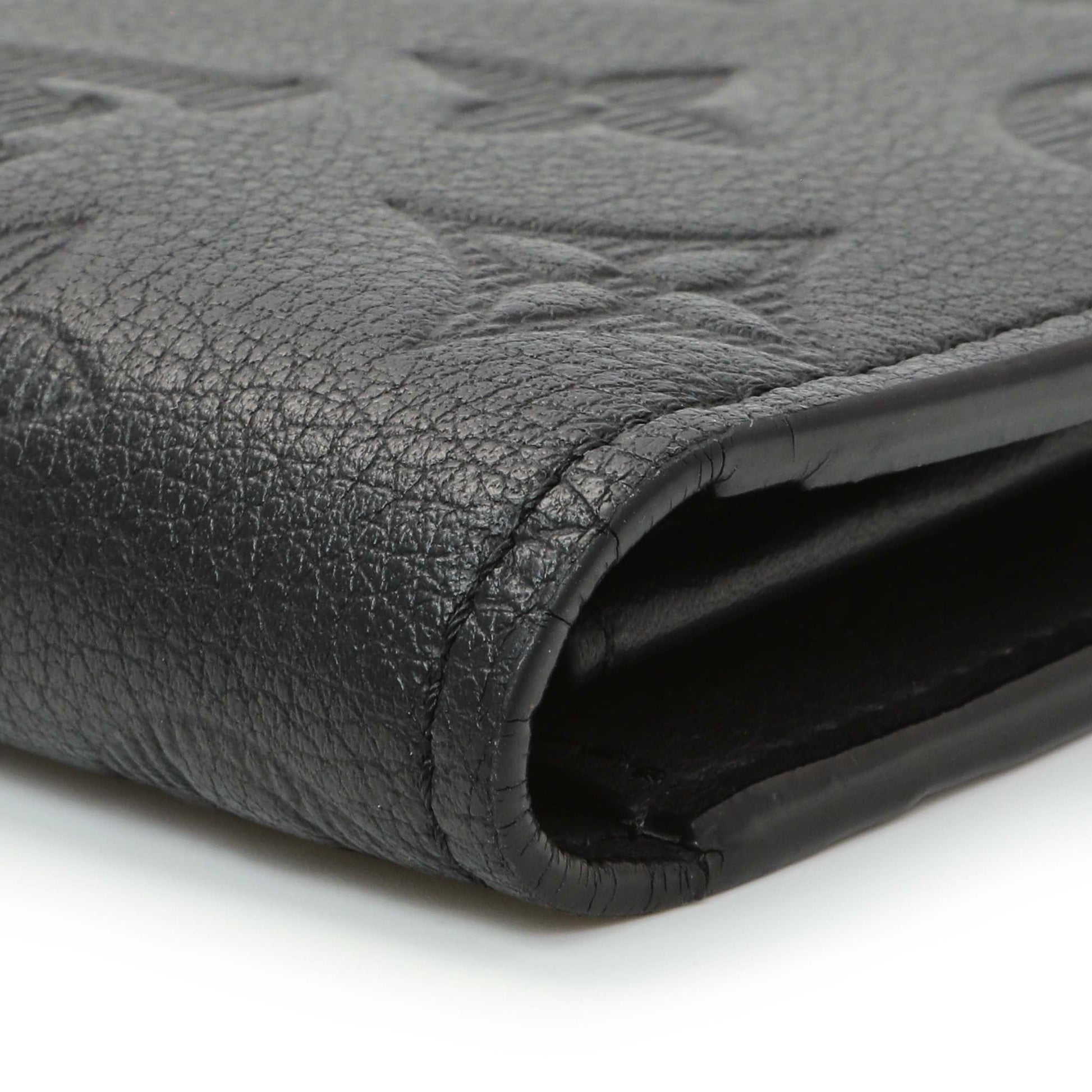 Exclusive Louis Vuitton Black Monogram Shadow Brazza Wallet — Alternate View 11