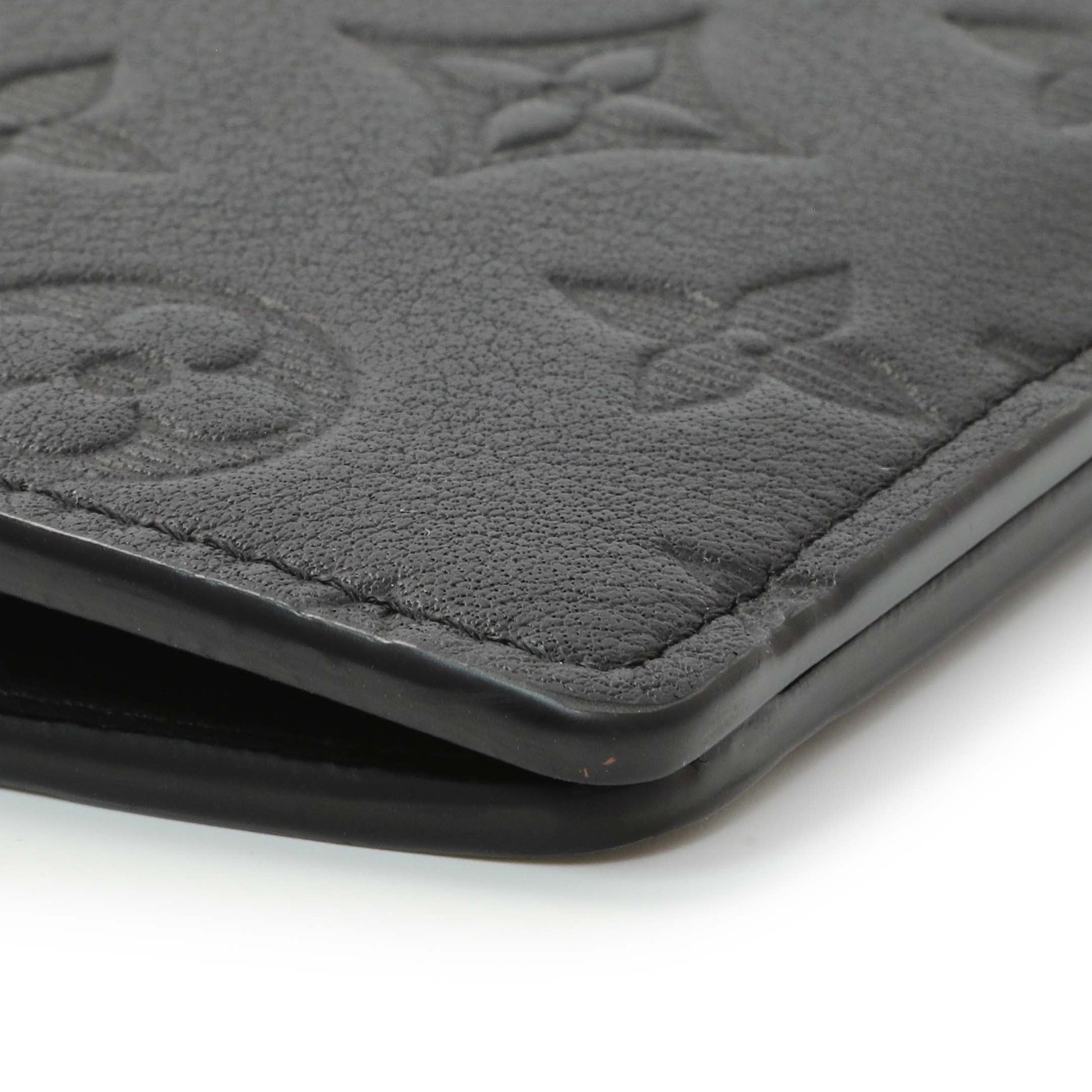 Exclusive Louis Vuitton Black Monogram Shadow Brazza Wallet — Alternate View 8