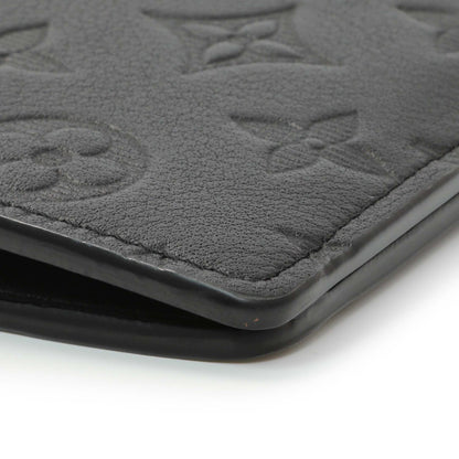 Exclusive Louis Vuitton Black Monogram Shadow Brazza Wallet — Alternate View 8
