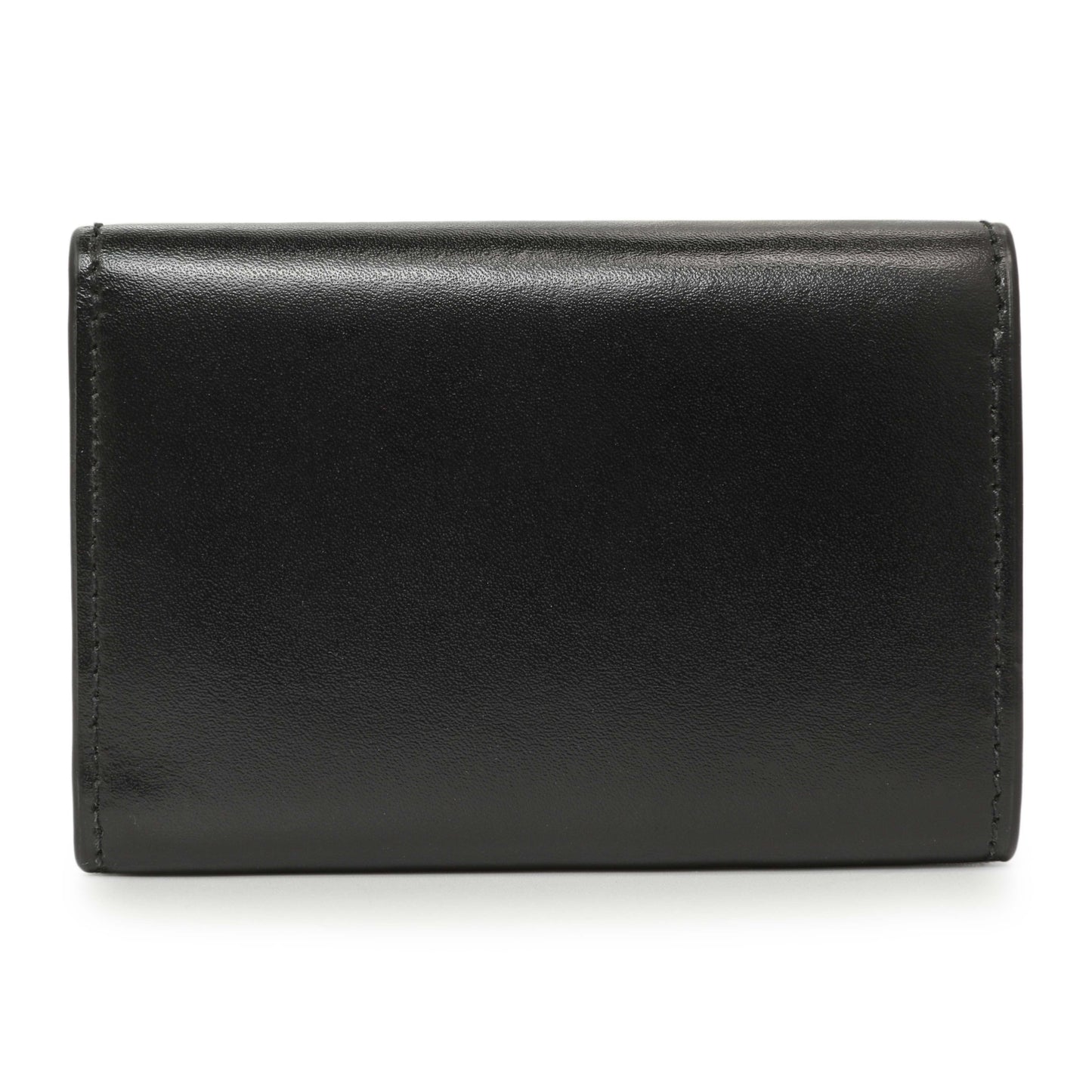 Exclusive Balenciaga Black Calfskin Hourglass Mini Wallet — Side View