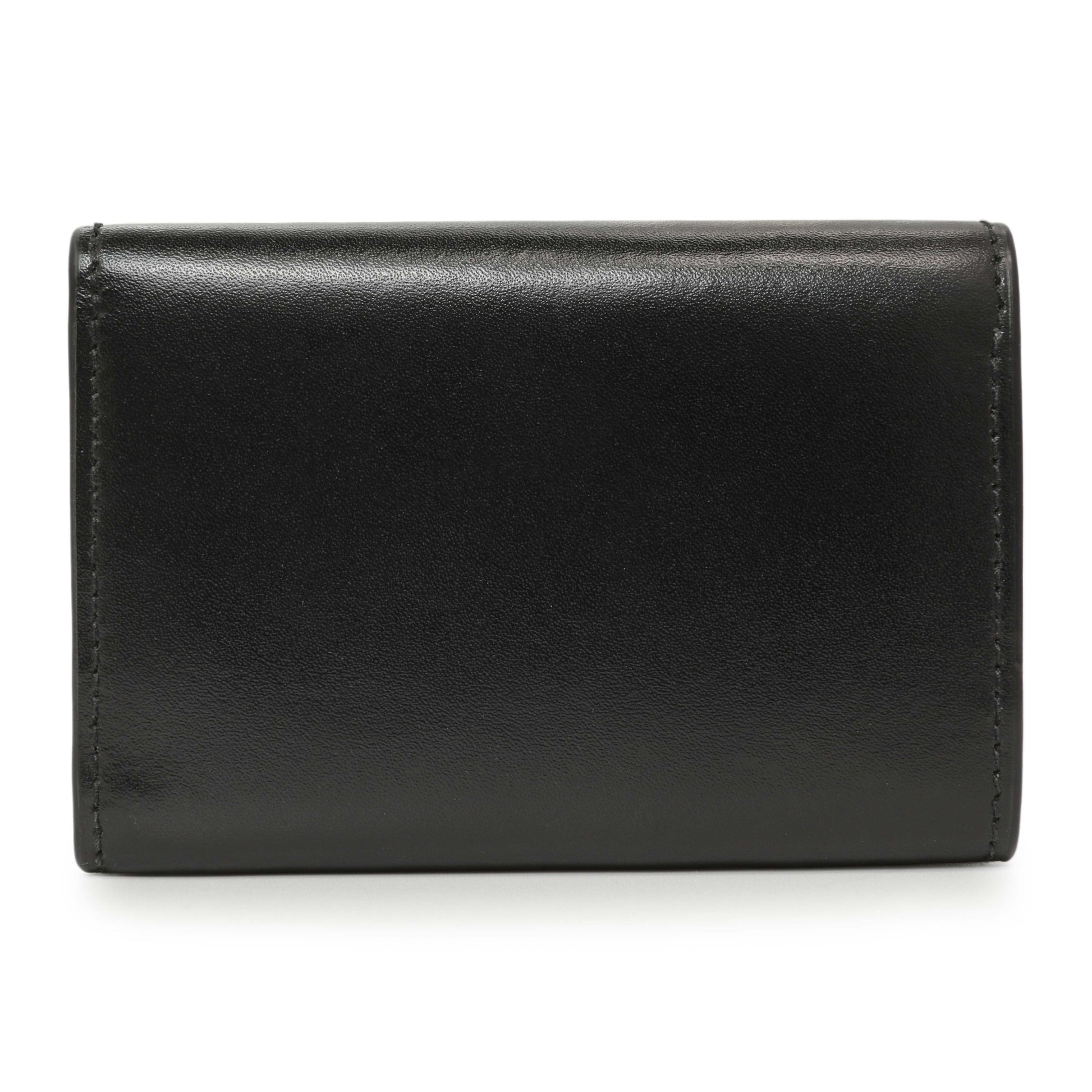 Exclusive Balenciaga Black Calfskin Hourglass Mini Wallet — Side View
