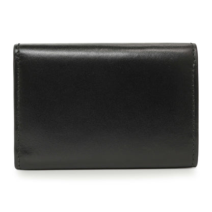 Exclusive Balenciaga Black Calfskin Hourglass Mini Wallet — Side View