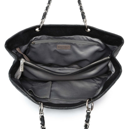 Exclusive Chanel Black Quilted Caviar XL Grand Shopping Tote GST — Alternate View 12