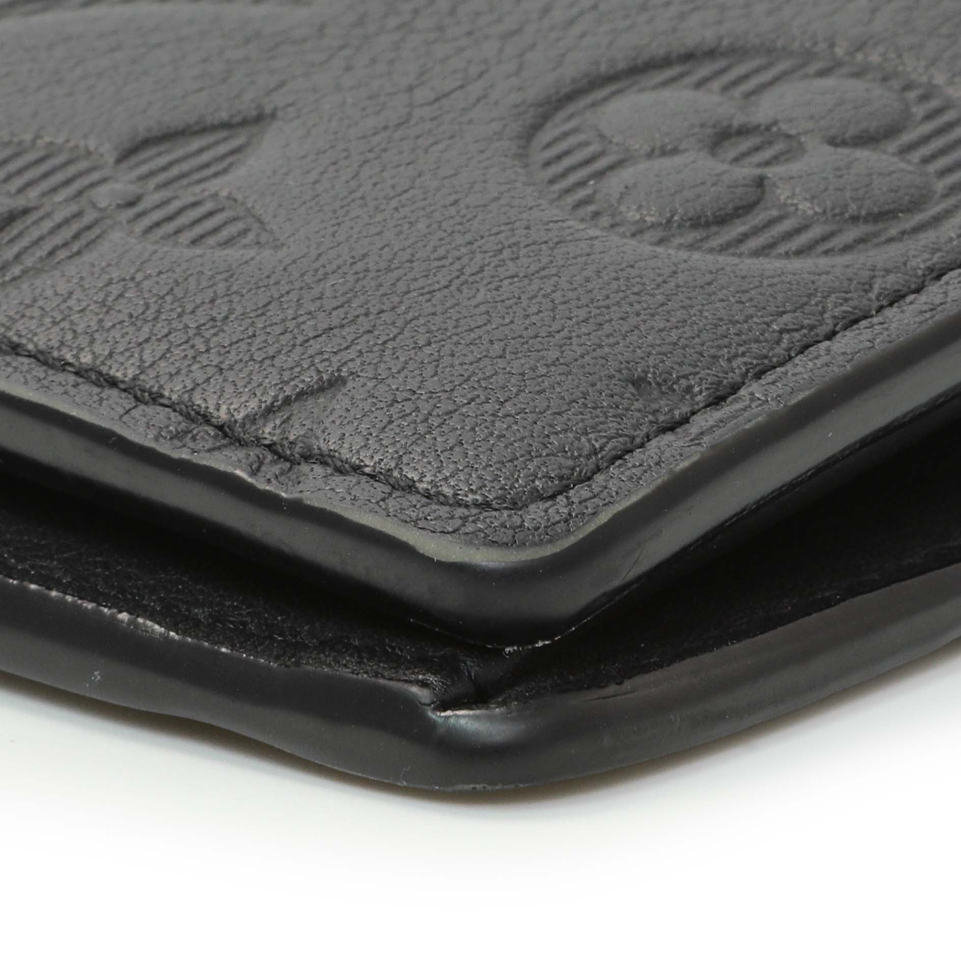 Exclusive Louis Vuitton Black Monogram Shadow Brazza Wallet — Alternate View 9