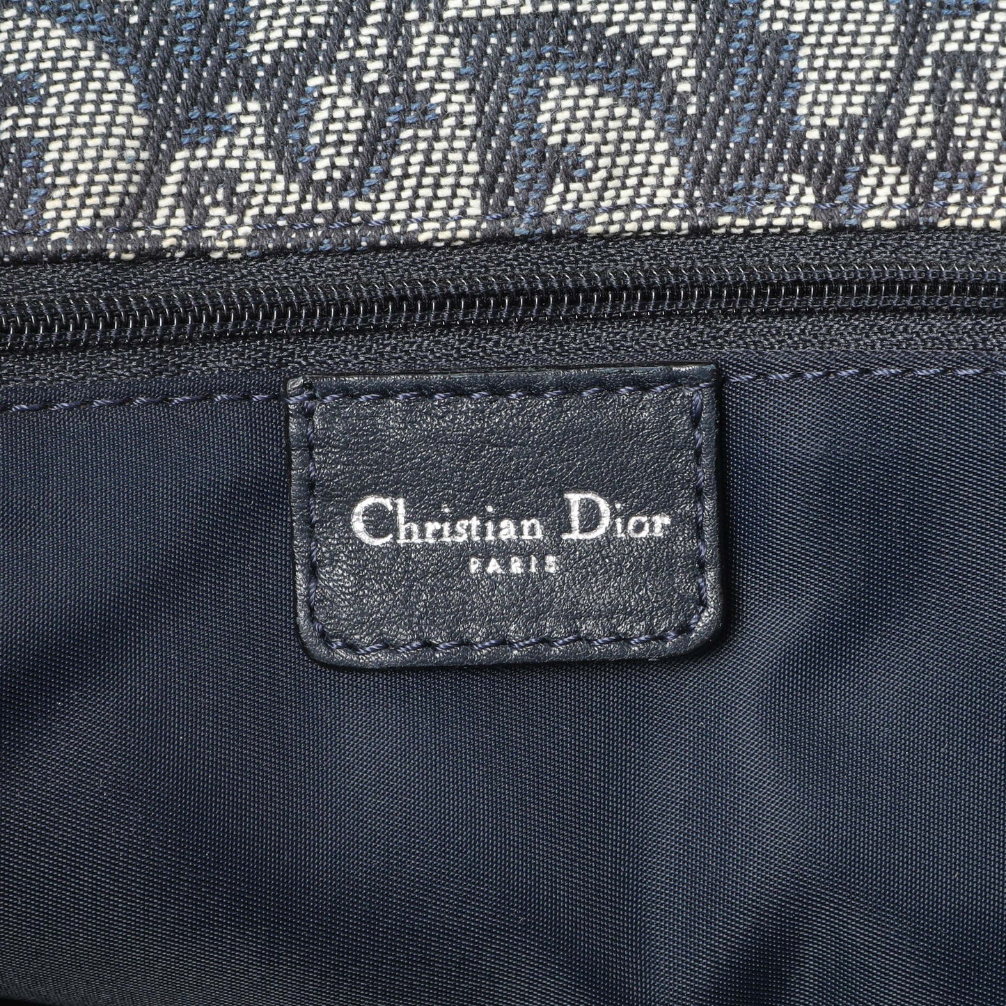 Exclusive Christian Dior Blue Oblique Trotter Crossbody Bag — Alternate View 9