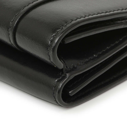 Exclusive Balenciaga Black Calfskin Hourglass Mini Wallet — Alternate View 7