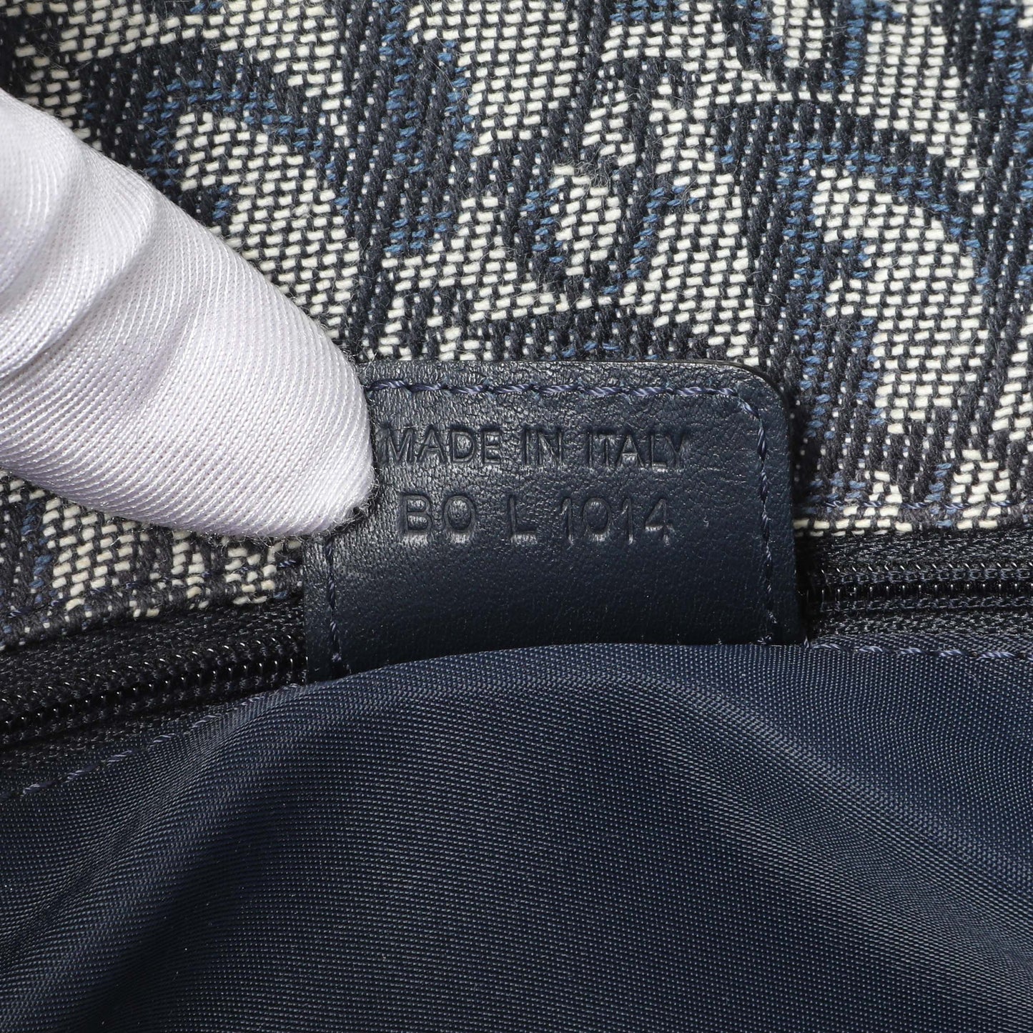 Exclusive Christian Dior Blue Oblique Trotter Crossbody Bag — Alternate View 10
