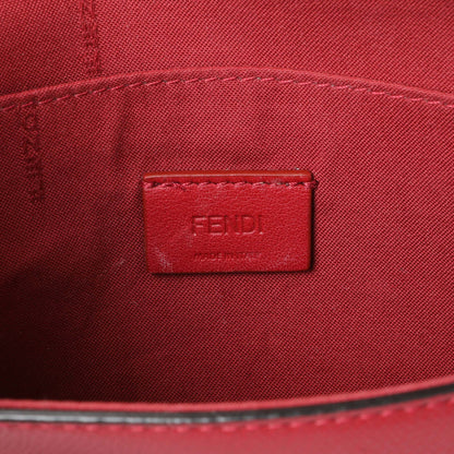 Exclusive Fendi Red Vitello Cruise F is Fendi Wallet on Chain — Detail View