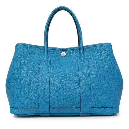 Exclusive Hermes Bleu Zanzibar Negonda Garden Party 30 — Front View
