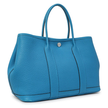 Exclusive Hermes Bleu Zanzibar Negonda Garden Party 30 — Side View