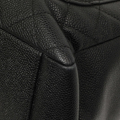 Exclusive Chanel Black Quilted Caviar Grand Shopping Tote GST — Alternate View 7