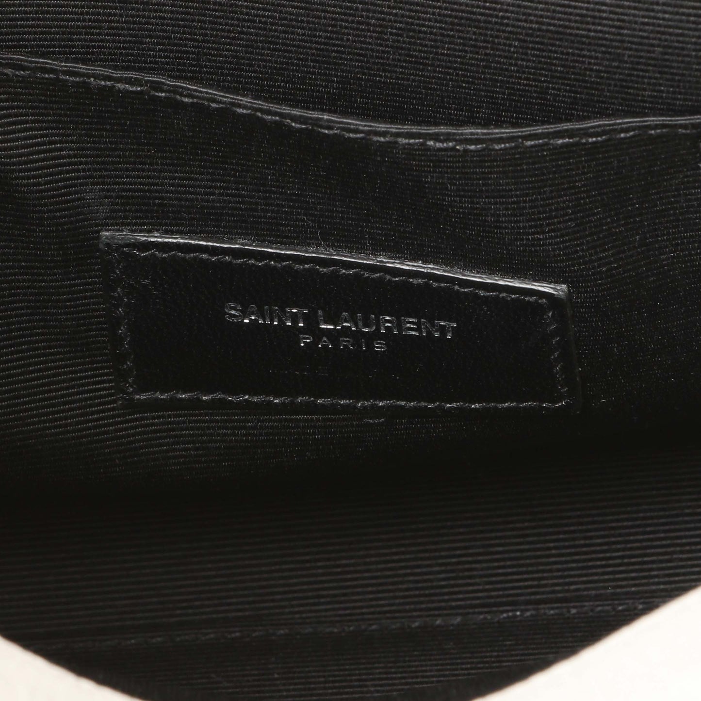 Exclusive Saint Laurent White Grained Calfskin Nano Sac De Jour — Lifestyle View