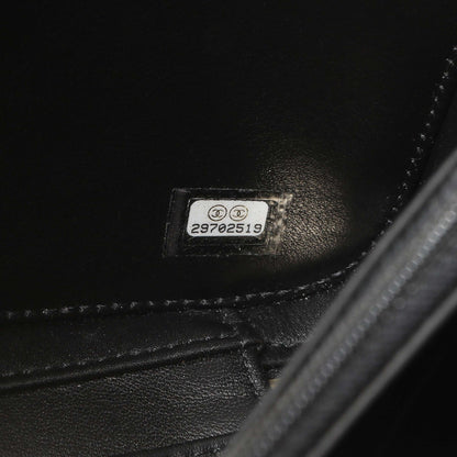 Exclusive Chanel Black Caviar Quilted Medium CC Filigree Vanity Case — Lifestyle View