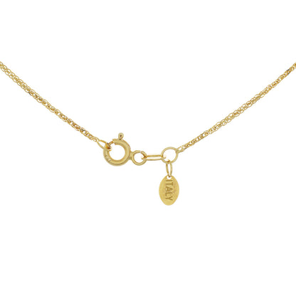 Exclusive 18K White/Yellow Gold 2.25 Carat Blossom Frame Pendant — Back View