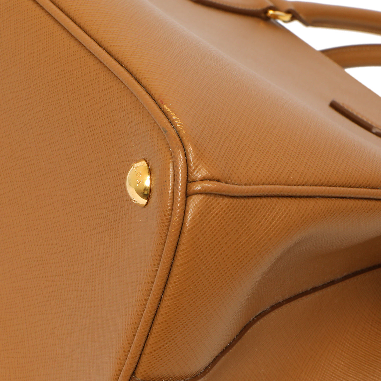 Exclusive Prada Caramel Saffiano Medium Galleria Double Zip Tote — Alternate View 7