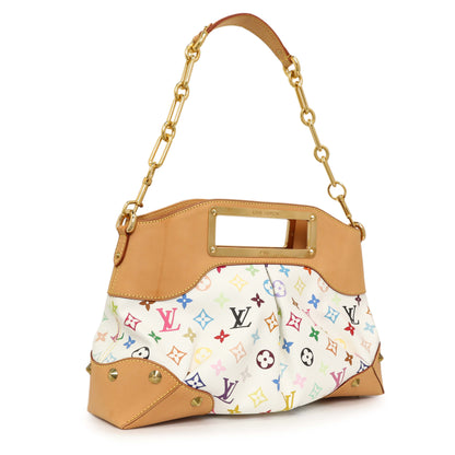 Exclusive Louis Vuitton White Multicolor Judy MM — Side View