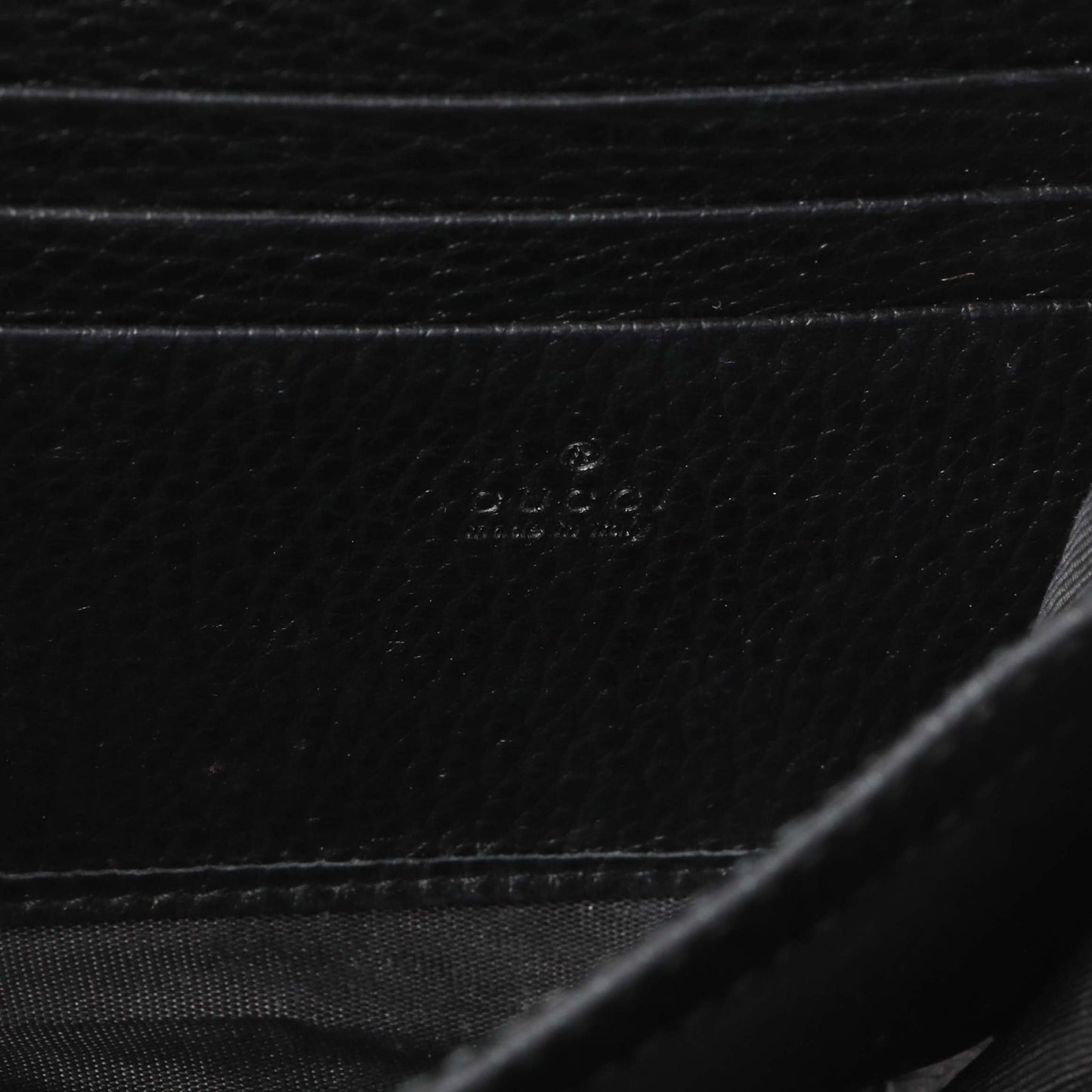Exclusive Gucci Black Calfskin Mini Dionysus Wallet on Chain — Detail View