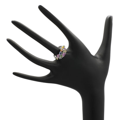 Exclusive 18K White Gold 2.82 Carat Sapphire & Diamond Ring — 4.5 — Back View